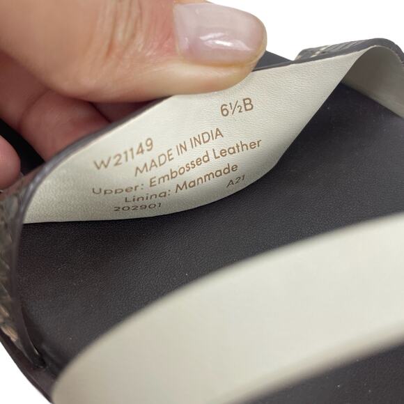 Cole Haan Francie Slingback Flat Sandal Animal Print Size 6.5M - Picture 13 of 13